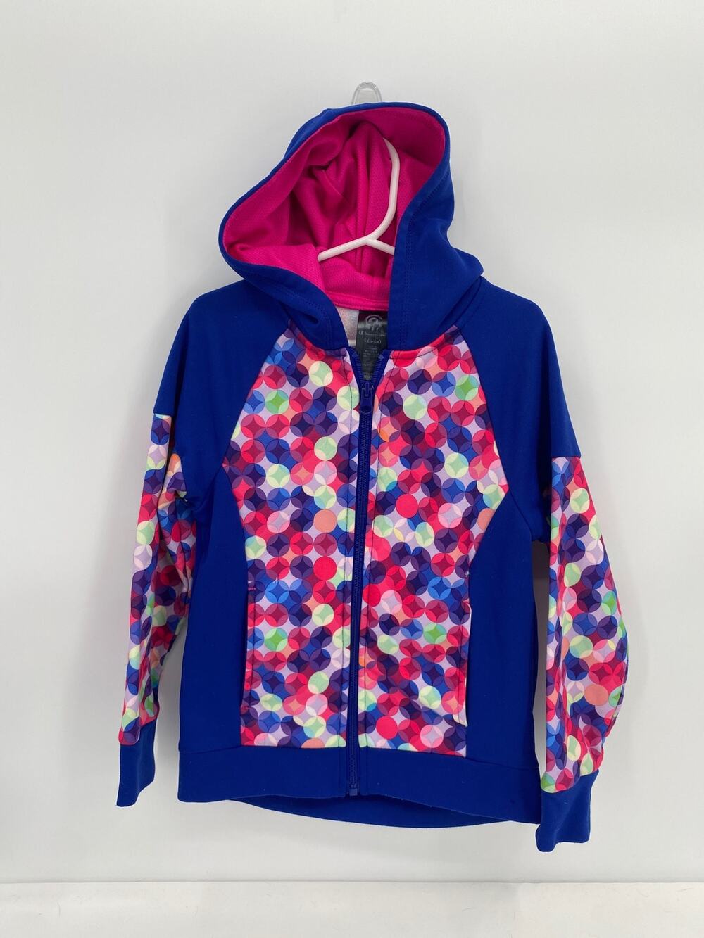 Champion C9 blue pink purple zip up hoodie sweatshirt S 6-6x
